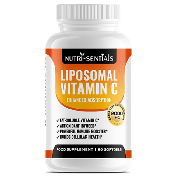 Liposomal Vitamin C Capsules - 2000mg Pure Extra High Strength Formulation | 60 Soft Gels | Pure Vegan Liposomal Vitamin C | Immune Booster |